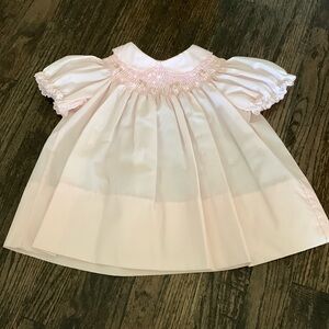 Petit Ami Light Pink Smocked Dress